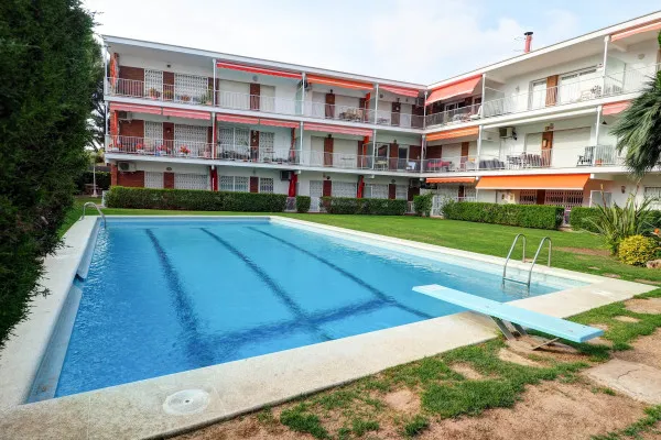 Sitges with pool near beach