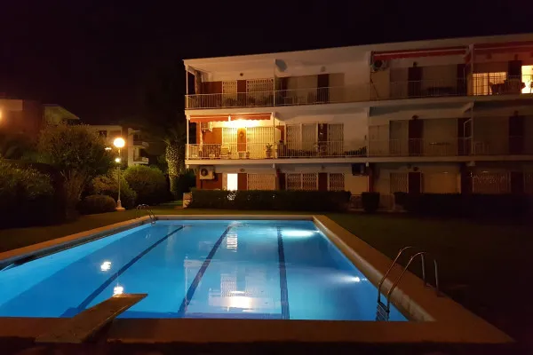 Sitges with pool near beach